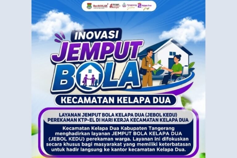 Wujudkan Pelayanan Inklusif, Kecamatan Kelapa Dua Hadirkan “JEBOL KEDU” Untuk Rekam KTP-El Warga Berkebutuhan Khusus 