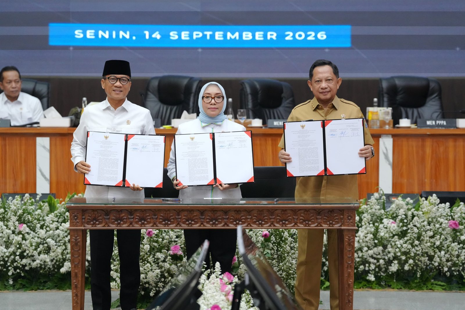 Teken SKB Ruang Bersama Indonesia, Tito Perkuat Pemberdayaan Perempuan dan Perlindungan Anak