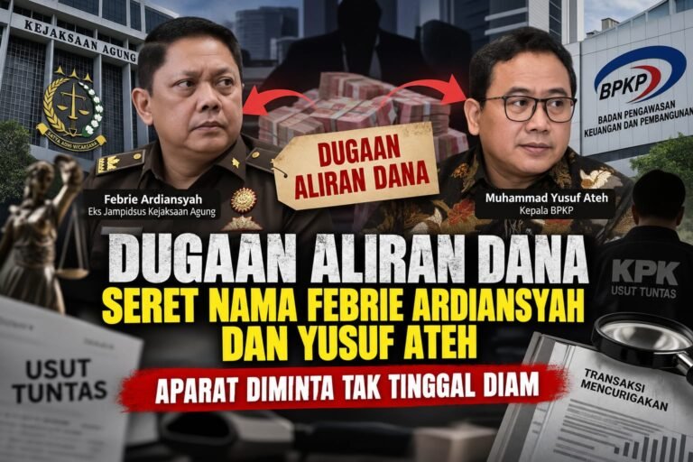 Narasi Dugaan Aliran Dana Seret Nama Febrie Ardiansyah dan Yusuf Ateh, Aparat Diminta Tak Tinggal Diam