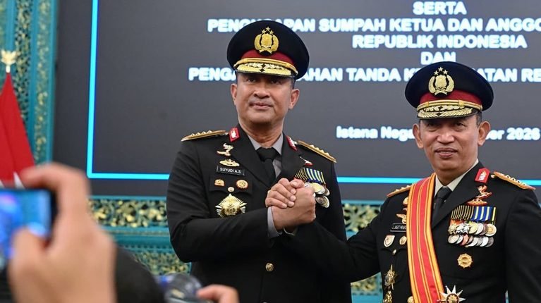 Presiden Prabowo Resmi Lantik Suyudi Ario Seto Jadi Kapolri