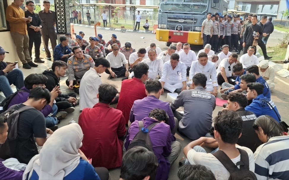 Jaga Kondusivitas, Polda Banten Apresiasi Aksi Unjuk Rasa Tertib