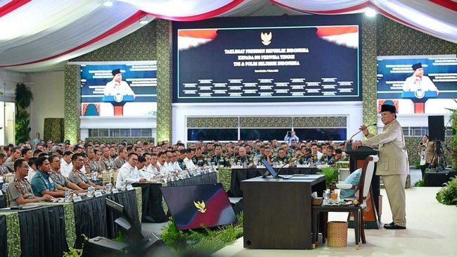 Panggil 800 Pati TNI-Polri, Presiden Prabowo Tekankan Modernisasi Pertahanan